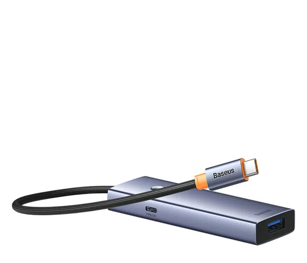 Baseus UltraJoy Series Lite 4-Port (USB-C - 4x USB3.0, szary) - 1310891 - zdjęcie 3
